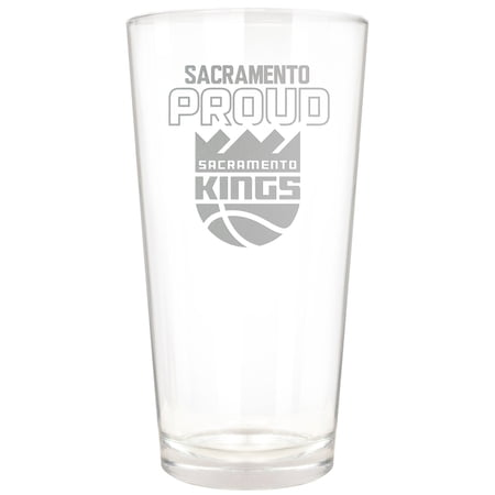 Sacramento Kings Etched 16oz. Rally Cry Pint Glass