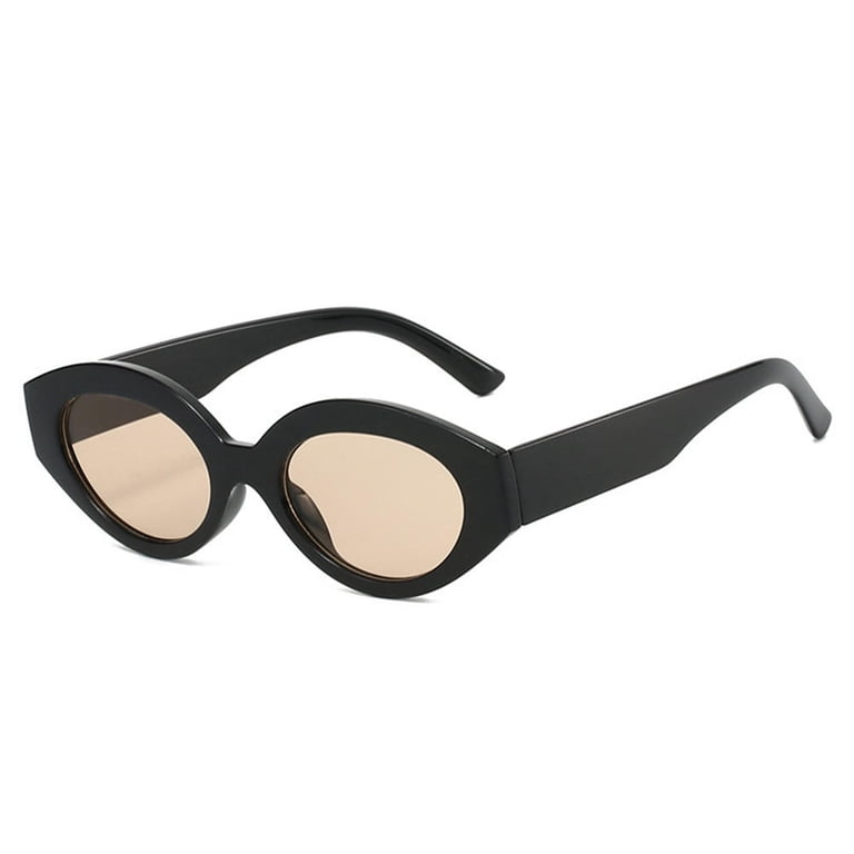 Vintage Oval Sunglasses Small Frame Retro Y2K Style Eyewear  display picture 3