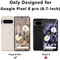 thumbnail image 2 of SINBEE (3+3 Pack) for Google Pixel 8 Pro Screen Protector and Camera Lens Protector, 9H Tempered Glass, Ultrasonic Fingerprint Unlock, Anti-Scratch, Bubble Free for Pixel 8 Pro Screen Protector, 2 of 7