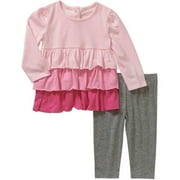 Newborn Baby Girls' Knit Tunic and Leggings Outfit Set