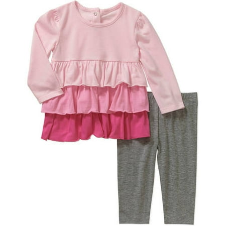 Newborn Baby Girls' Knit Tunic and Leggings Outfit Set