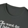 thumbnail image 3 of Worst Day Of Fishing, Gildan Unisex Softstyle T-Shirt, Graphic Tee, S-3XL, 3 of 3