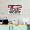 thumbnail image 4 of Attention This Swimming Pool Is Used At Your Own Risk Sign 8"x12" - Aluminum Tin Warning for Home Outdoor Garden, Durable Liability Decor for Pool, 4 of 8