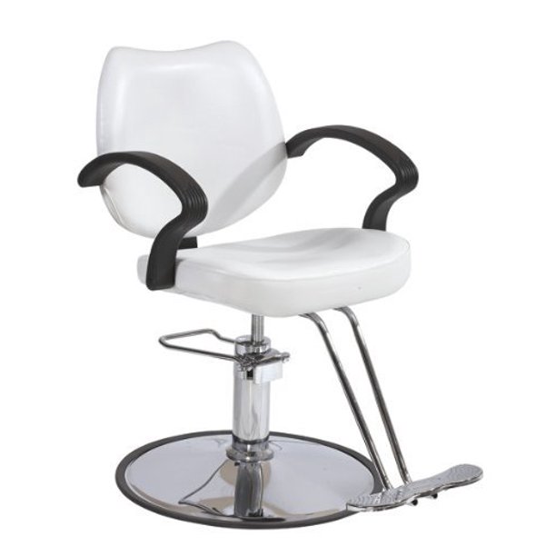 3W Classic Hydraulic Barber Chair Styling Salon Beauty White