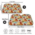 thumbnail image 3 of Balery Fall Maple Leaves Print Car Windshield Sun Shade,Windshield Sunshade for Car Pickup Truck SUV Accessories-Small, 3 of 7