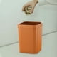 thumbnail image 5 of Cubo de basura cuadrado de ratán compacto para inodoro Naranja, 5 of 7