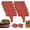 Orange#002, variant on Imitation Stone Garden Fence, Stone-Look Lawn Edging Border for Flower Beds, Plastic Garden Retaining Edging Fence, Flexible Interlocking Landscape Edging, No Dig Decorative Lawn Border(Black,10pcs)