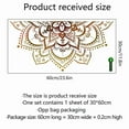 thumbnail image 1 of Bgsha Autocollant Mural Fleur de Lotus Boho Autocollants Muraux Mandala Studio de Yoga, 1 of 9