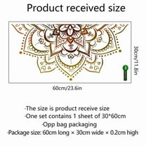 Lotus Flower Wall Sticker Boho Wall Decar Mandala Wall Decals Yoga Studio Decals
