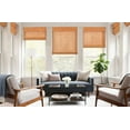 thumbnail image 4 of LazBlinds No Tools No Drill Cordless Bamboo Roman Shades, Light Filtering Window Treatment, Roll Up Bamboo Blinds for Window 39'' W x 64'' H, Wood, 4 of 6