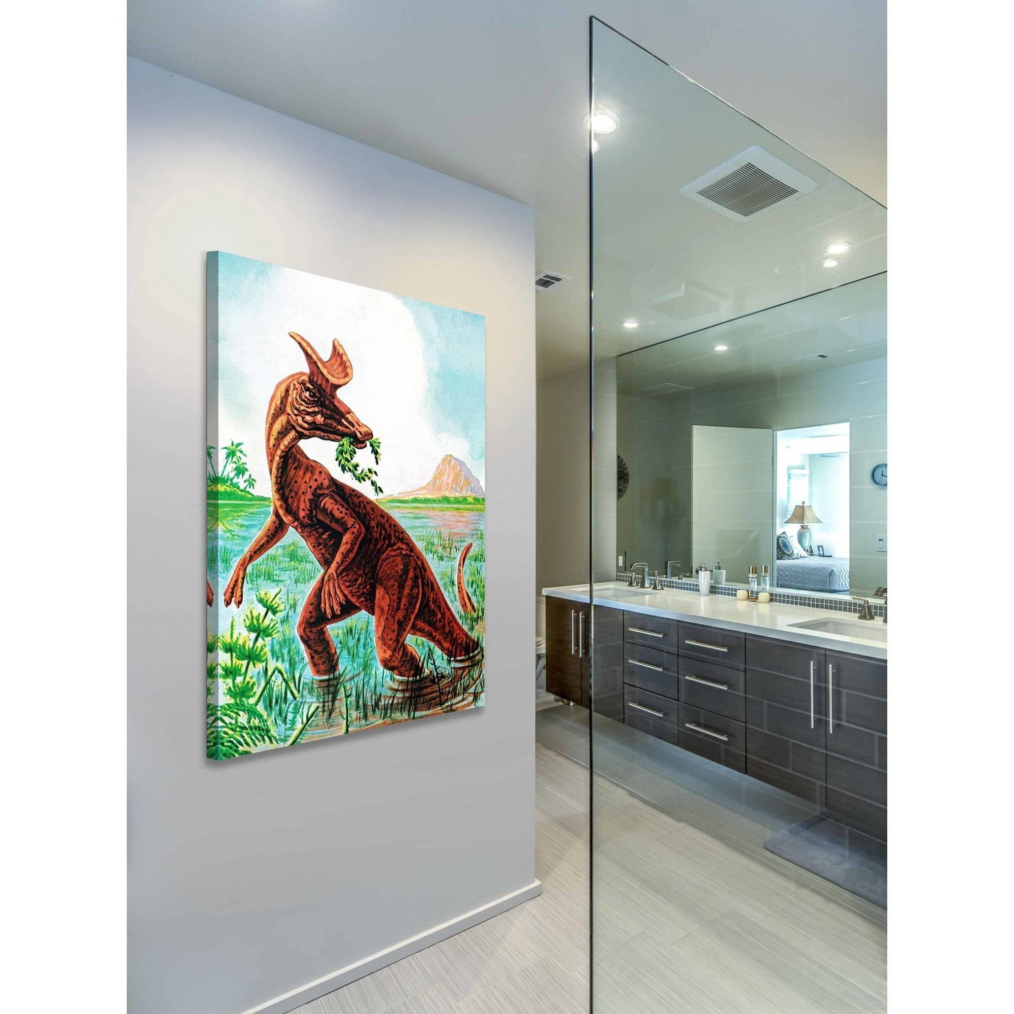 Marmont Hill "Lambeosaurus" by Curtis Painting Print on Canvas