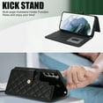 thumbnail image 5 of Asuwish Phone Case for Samsung Galaxy S22 Plus S22+ 5G Wallet Cell Cover with Tempered Glass Screen Protector Lanyard Wrist Strap Card Holder Stand S22+5G S22plus 22S + S 22 22+ Women Girls Black, 5 of 11
