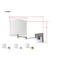 thumbnail image 4 of SAFAVIEH Lillian 12 in. High Wall Sconce, Chrome, Set of 2, 4 of 6