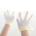 thumbnail image 3 of Baby Boy Girl No Scratch Silk Cotton Mittens Mesh Breathable Drawstring Gloves For Toddler No Scratch Mittens For Unisex, 3 of 8