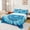 Blue, variant on Erosebridal Hippie Mandala Queen Sheet Sets, Blue Tie Dye Bed Set, 1 Flat Sheet, 1 Fitted Sheet and 2 Pillowcases