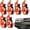 Orange, variant on Heavy Duty Metal Rubber Shovel Mount Kit,Shovel & Axe Mount Kit Quick Release,Secure Locking Metal Rubber Clamp for Truck Roof Rack, Off-Road SUV Bed Wall, Zinc Alloy Tie Down Bracket (Black, 8pcs)