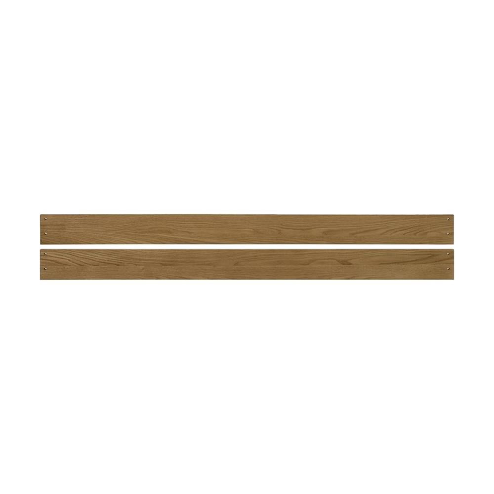 Pemberly Row Wood Contemporary Full Bed Rails in Natural Finish