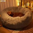 thumbnail image 2 of Pet Dog Bed Comfortable Donut Round Dog Kennel Ultra Soft Washable Dog and Cat Cushion Bed Winter Warm Sofa ShopWise Round, 2 of 26