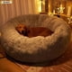 thumbnail image 2 of Pet Dog Bed Comfortable Donut Round Dog Kennel Ultra Soft Washable Dog and Cat Cushion Bed Winter Warm Sofa ShopWise Round, 2 of 26