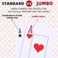 thumbnail image 4 of Juego de cartas Zubebe Jumbo Index, color rojo y negro, paquete de 48, 4 of 7