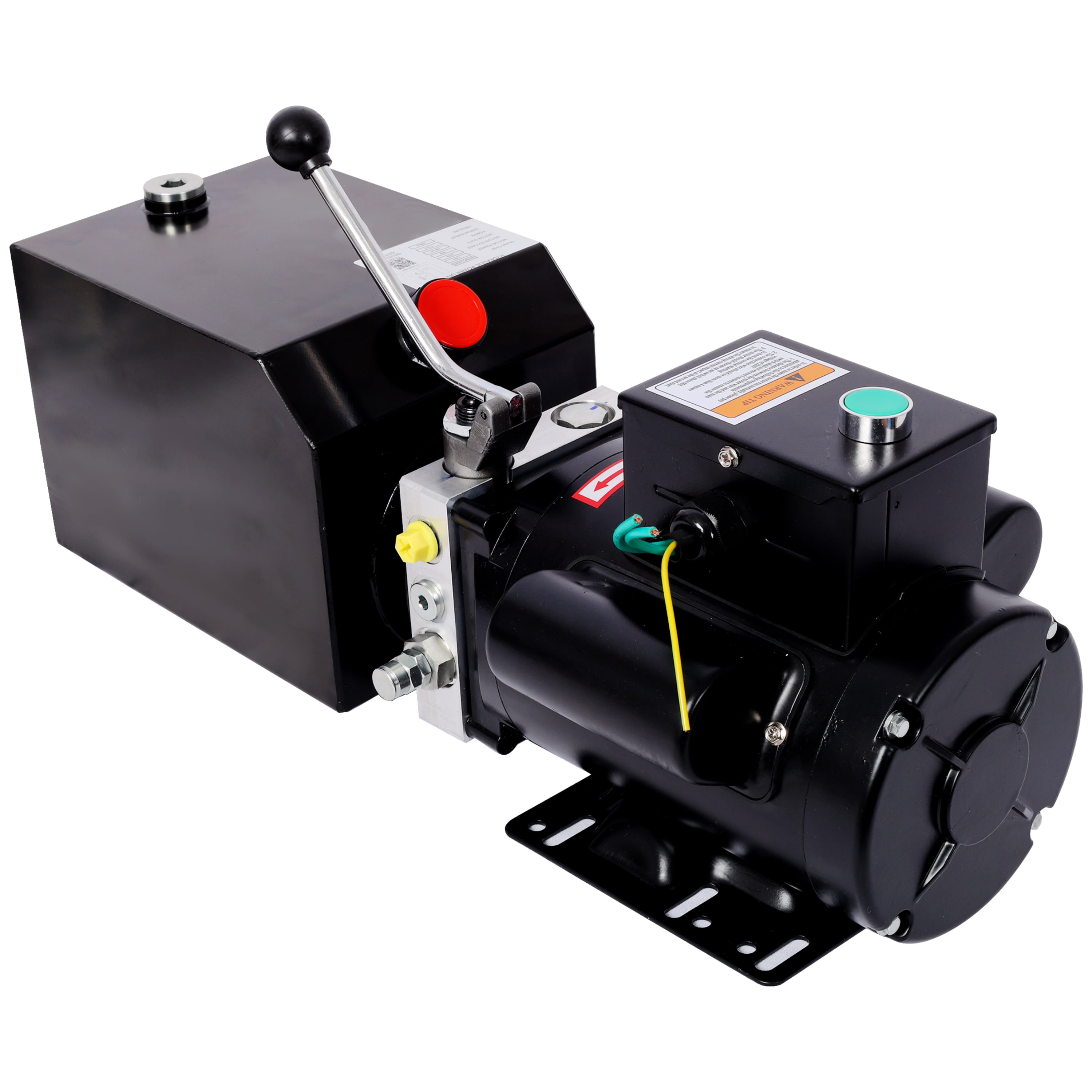 220V Hydraulic Power Unit, 3 HP, 2950 PSI, Single-Acting, Heavy-Duty, Dump Trailer Use