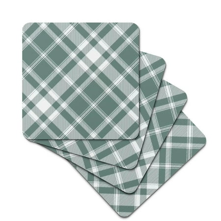 

Rubber Square Coasters Not Easily Deformed Soft and Have Thermal Insulation Properties with Diamond Check