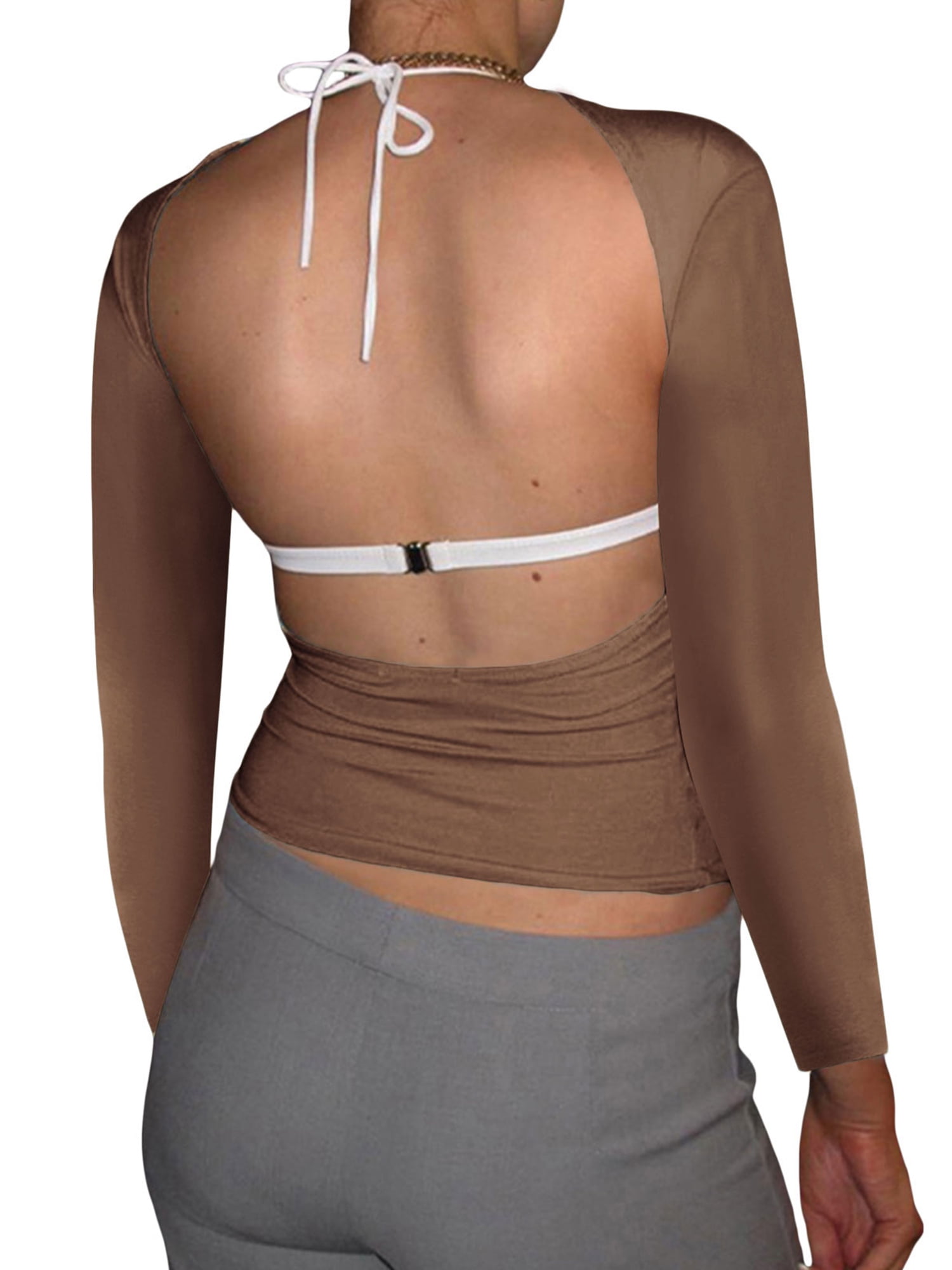 Open Back Crop Top - Women - Ready-to-Wear