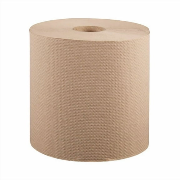 Hardwound Roll Towels, 1-Ply, 8" x 800 ft, Natural, 6 Rolls/Carton | Bundle of 2