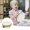 thumbnail image 2 of Wooden Drum Tambourine Musical Instrument Hand Percussion Toy for Toddlers and Kids Educational Development, 2 of 4