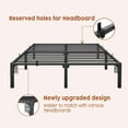 thumbnail image 4 of Jojoka Full Size Metal Bed Frame 14 Inch High, Heavy Duty Platform with 800 lbs Support, No Box Spring, Easy Tool-Free Assembly, Noise-Free Design, 4 of 6