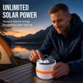 thumbnail image 4 of Solar Powered Telescopic Camping Light with Magnetic Base, USB Rechargeable LED Lantern for Outdoor Emergency, Hiking, Tent, Power Outage, 4 of 5