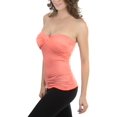 thumbnail image 6 of ToBeInStyle Women's Sweetheart Neck Twisted Knot Padded Tube Top - Blush - Small, 6 of 6