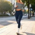 thumbnail image 7 of Xdegoge 3 Piece Sets for Women Long Sleeve Off Shoulder Top ,Sports Bra and High Waisted Tummy Control Leggings Outfits Athletic Yoga Gym Tracksuits, 7 of 7