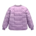 thumbnail image 6 of Toddler Baby Girls Boys Down Jacket Button Down Warm Winter Outerwear Kids Stand Collar Puffer Padded Quilted Snowsuits Coats, 6 of 7