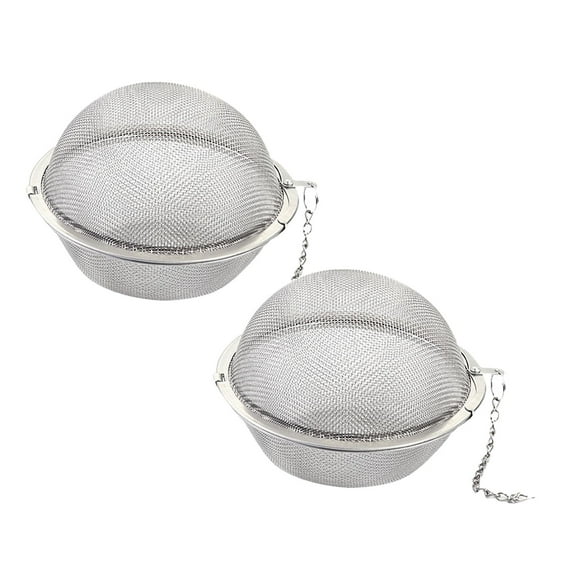 2Pack Stainless Steel Tea 2024 New Mesh Filter Stainless Steel Seasoning Tea Soaking Tea Filter Tea Interval Diffuser Suitable For Loose Leaf Tea And Seasoning Strainers Home Decor