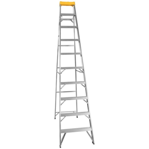 Escalera De Tijera Aluminio Akron 9 Escalones 77-24 175kg Tijera de Aluminio Tipo II