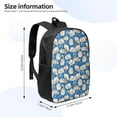 thumbnail image 2 of Salouo Swan Birds Print Travel Laptop Backpack,17Inch Casual Bag with Side Pockets for Men & Women Stylish Daypack for Weekender/Business/Hiking-One Size, 2 of 6