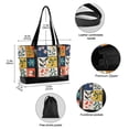 thumbnail image 2 of FORMRS Canvas Laptop Tote Bag for Women with 15.6" Computer Compartments Shoulder Handbag, Floral Patterns, 2 of 7