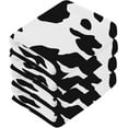 thumbnail image 3 of Animal Cow Print Washcloth 12x12in Set, 4 Pack Absorbent Cotton Towel Square Kitchen Dishes Towels, Soft Cleaning Face Hand Towel Fast Drying, 3 of 7
