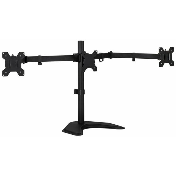 Mount-It! Triple Monitor Stand 3 Monitor Stand Fits 19-27 Inch Computer Screens
