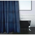 thumbnail image 3 of Simply Daisy 70" W x 73" H Pool Stripe Print Polyester Shower Curtain, Navy, 3 of 3