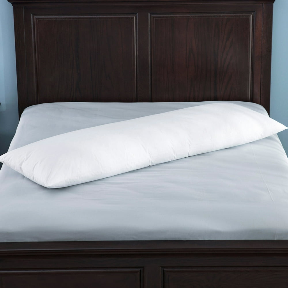 Puredown 30 White Goose Down Body Pillow, White, 20" x 60" Walmart