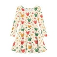 thumbnail image 4 of DISNIMO Christmas Reindeer Dress for Girls Size 13-14 Long Sleeve Dresses Kids Girl Dress Children Skater Dress Girls Winter Long Sleeve Dresses for Children Teen Dress Casual Girls Polyester Dress, 4 of 6