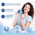 thumbnail image 4 of Fairywill Teeth Whitening Strips Kit for Sensitive Teeth - 28 Coconut Gentle & 14 Menthol Express(42 Count/21 Treatments),Gentle Non-Slip White Strips, Removes Coffee & Wine Stains, Enamel Safe, 4 of 12