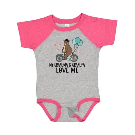 

Inktastic Grandma Grandpa Love Me Gift Baby Boy Bodysuit