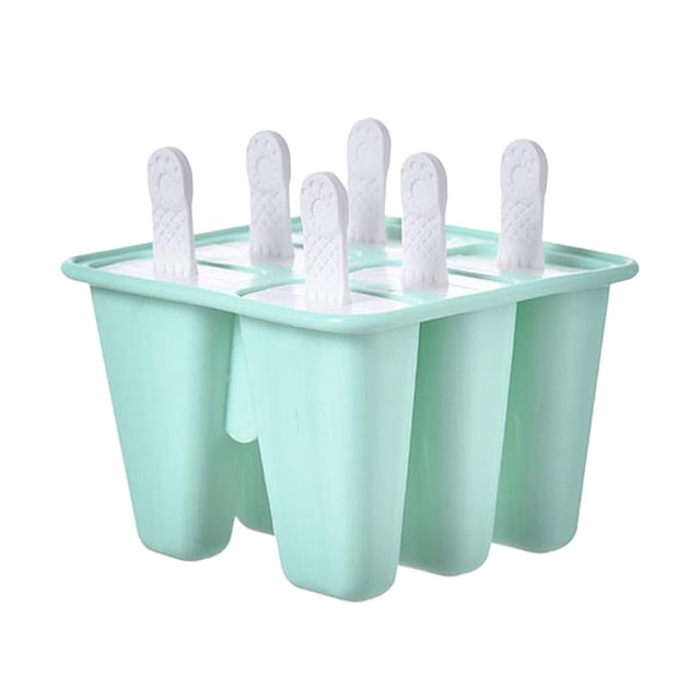 Moules à Glace en Silicone DIY Jus Bar Dessert Glace Réutilisable - 6 Cellules Vert