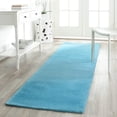 thumbnail image 2 of Safavieh Himalaya Turquoise Shag Rug - Runner 2'3" x 14', 2 of 2