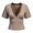 Light Yellow-0JIlv, variant on OJSFQUFP Sleeve Tops for Women V Neck Front Crop Top Tee Shirt Cute Vacation Outfits