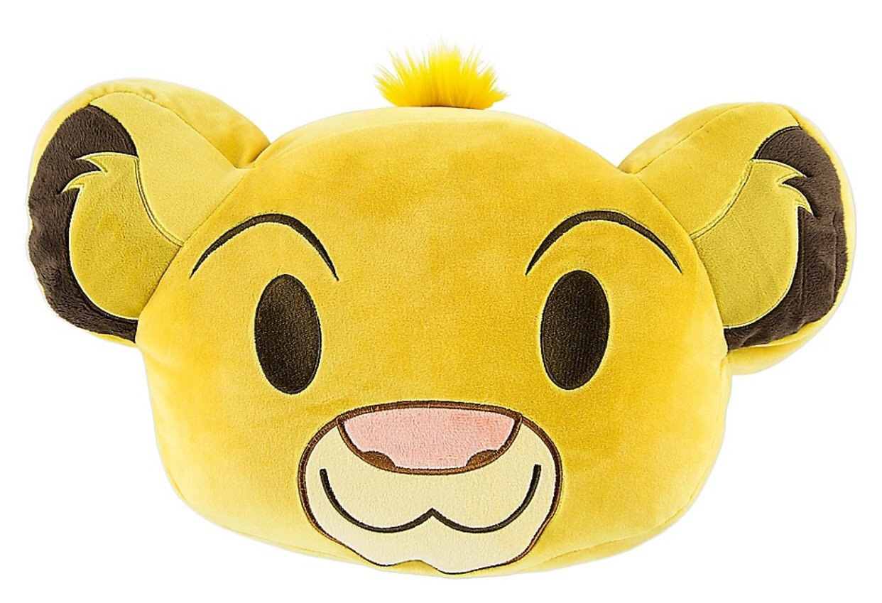 Disney Simba Emoji 10'' Smiling Expressions Pillow Plush New With Tags