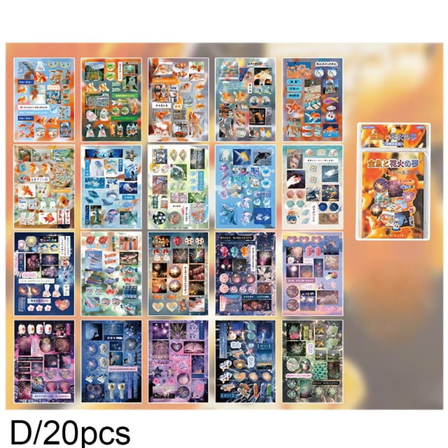 Cut Film Sticker Book Listening To Memory Series Ancient Style Handbook Material Diy Decorative Sticker Book